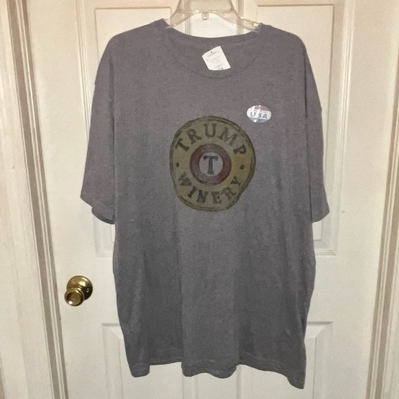 TRUMP WINERY Men’s Short Sleeve Shirt T-shirt. Sz 3XL. NWT. Made In America. - Picture 1 of 5